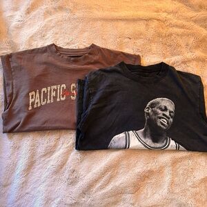 Pacsun 2 Pack Graphic T-shirts - Heavy Fabric - Men's Large